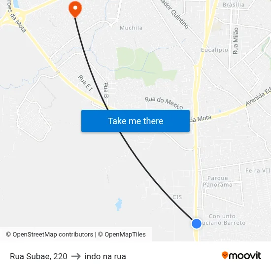 Rua Subae, 220 to indo na rua map