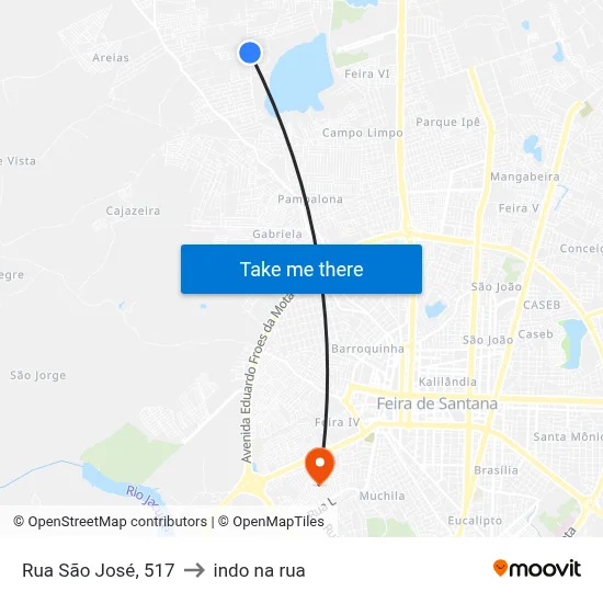 Rua São José, 517 to indo na rua map