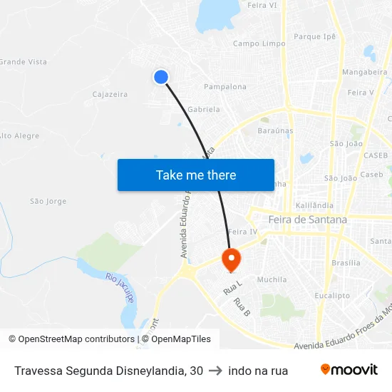 Travessa Segunda Disneylandia, 30 to indo na rua map