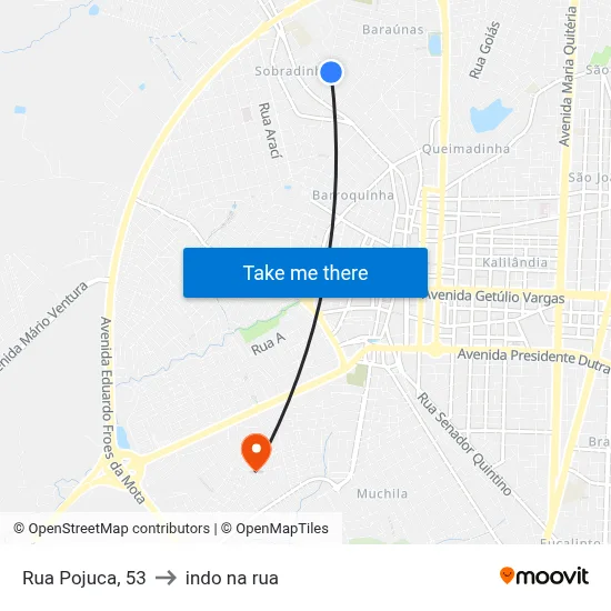 Rua Pojuca, 53 to indo na rua map