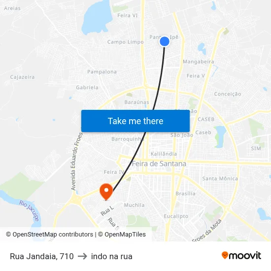 Rua Jandaia, 710 to indo na rua map