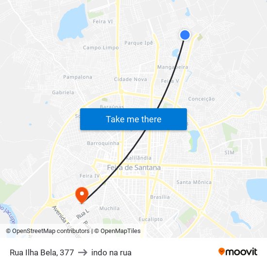 Rua Ilha Bela, 377 to indo na rua map