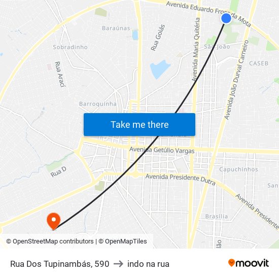 Rua Dos Tupinambás, 590 to indo na rua map