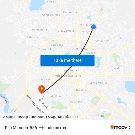 Rua Miranda, 556 to indo na rua map