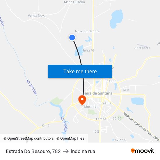 Estrada Do Besouro, 782 to indo na rua map