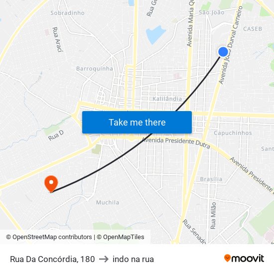 Rua Da Concórdia, 180 to indo na rua map