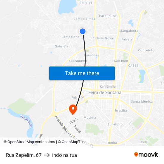 Rua Zepelim, 67 to indo na rua map