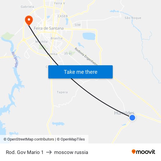 Rod. Gov Mario 1 to moscow russia map