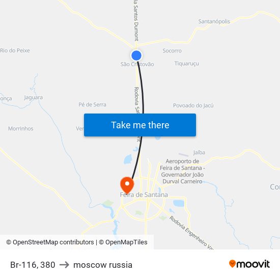 Br-116, 380 to moscow russia map
