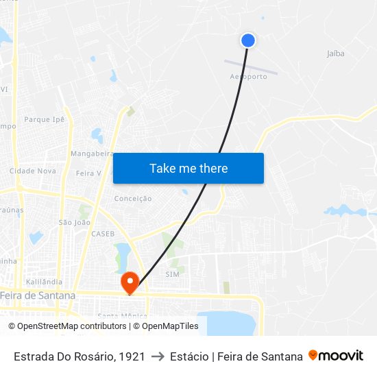 Estrada Do Rosário, 1921 to Estácio | Feira de Santana map