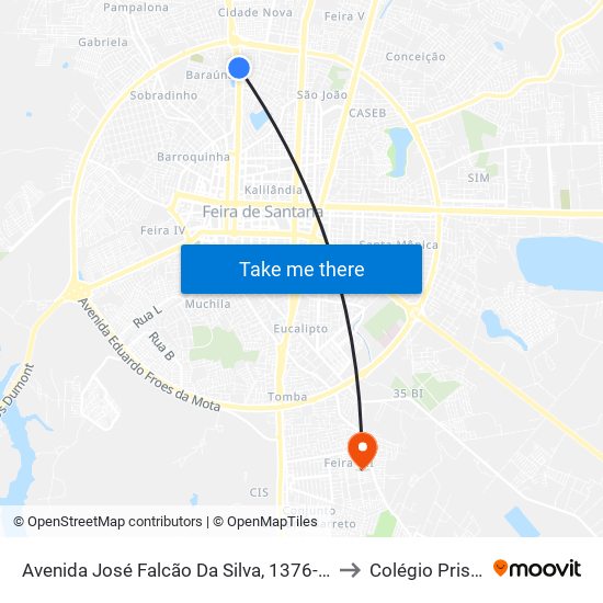 Avenida José Falcão Da Silva, 1376-1388 to Colégio Prisma map