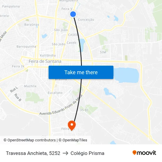 Travessa Anchieta, 5252 to Colégio Prisma map
