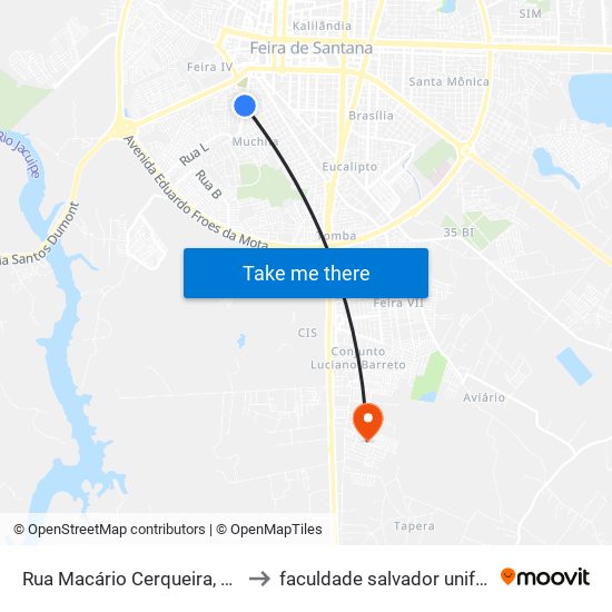 Rua Macário Cerqueira, 430 to faculdade salvador unifacs map