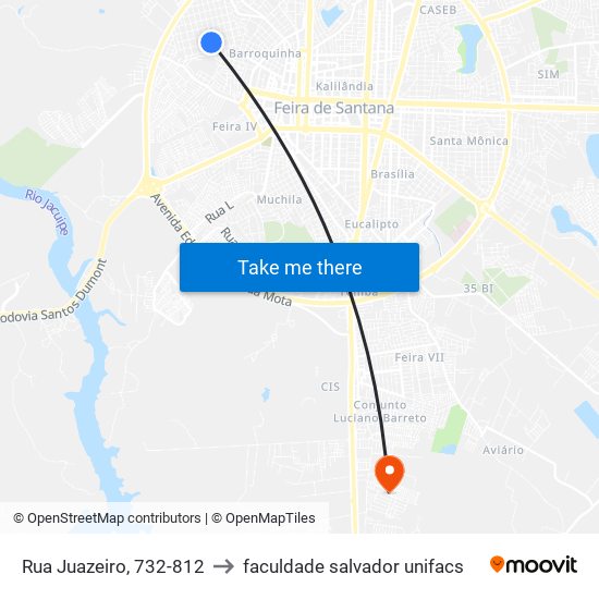 Rua Juazeiro, 732-812 to faculdade salvador unifacs map