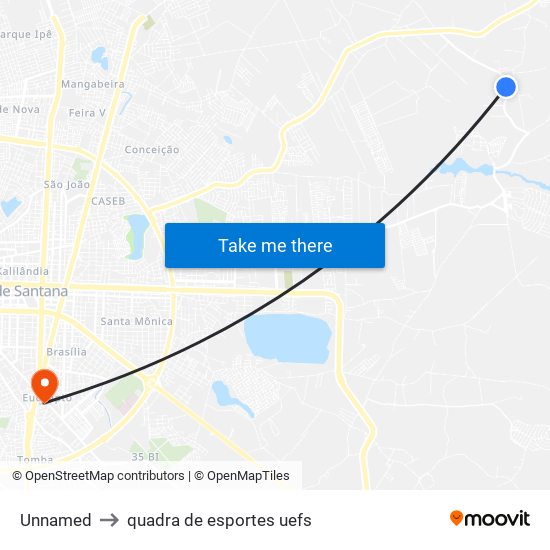 Unnamed to quadra de esportes uefs map