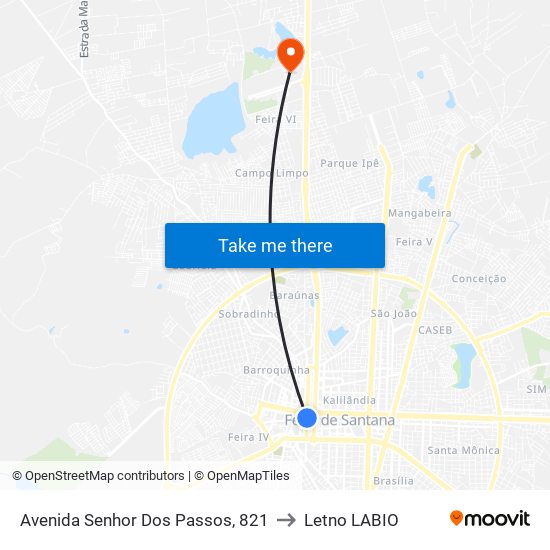Avenida Senhor Dos Passos, 821 to Letno LABIO map