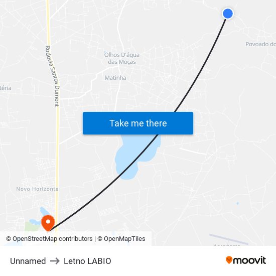 Unnamed to Letno LABIO map