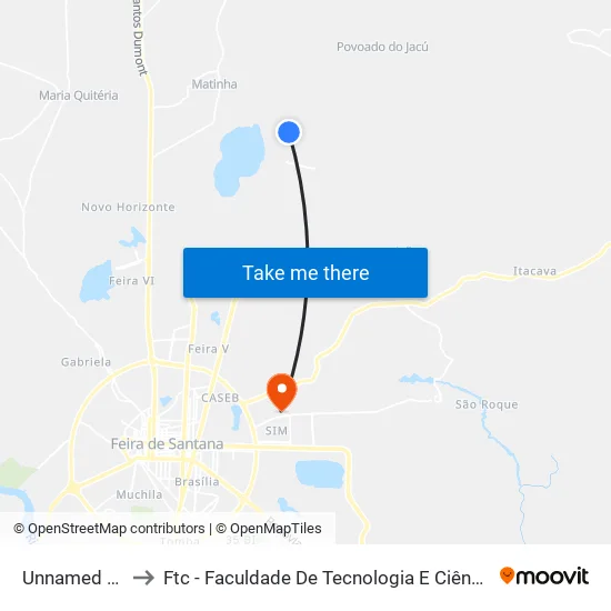 Unnamed 14 to Ftc - Faculdade De Tecnologia E Ciências map