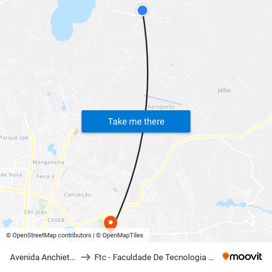 Avenida Anchieta, 474 to Ftc - Faculdade De Tecnologia E Ciências map