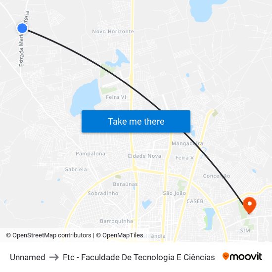 Unnamed to Ftc - Faculdade De Tecnologia E Ciências map