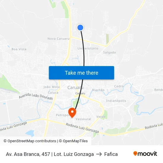 Av. Asa Branca, 457 | Lot. Luiz Gonzaga to Fafica map