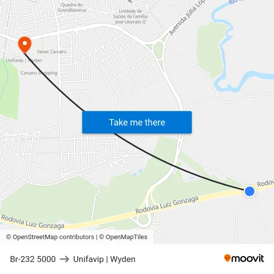 Br-232 5000 to Unifavip | Wyden map
