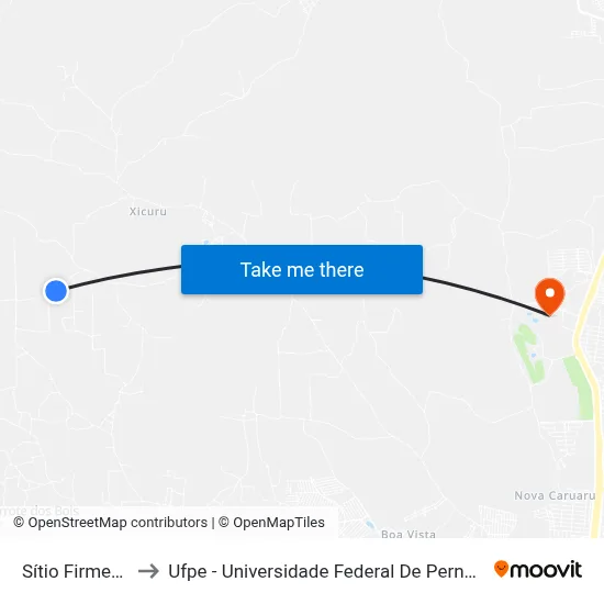 Sítio Firmeza 6 to Ufpe - Universidade Federal De Pernambuco map