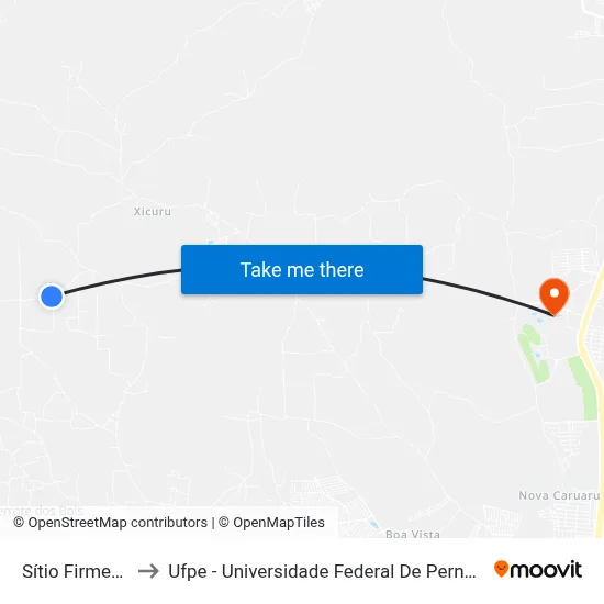 Sítio Firmeza 7 to Ufpe - Universidade Federal De Pernambuco map