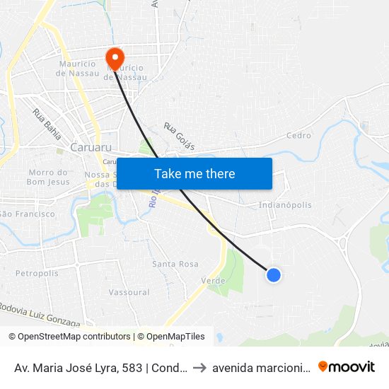 Av. Maria José Lyra, 583 | Condomínio Pq. Caminho Das Aroeiras to avenida marcionilo Francisco da Silva map