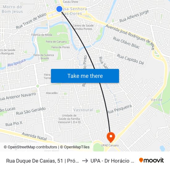 Rua Duque De Caxias, 51 | Próx. A Catedral to UPA - Dr Horácio Florêncio map