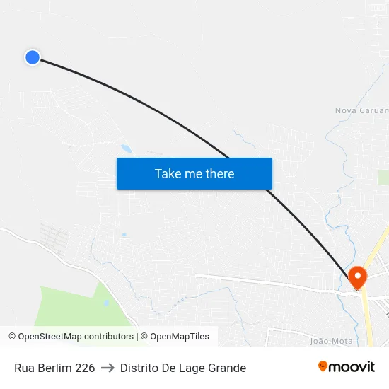 Rua Berlim 226 to Distrito De Lage Grande map