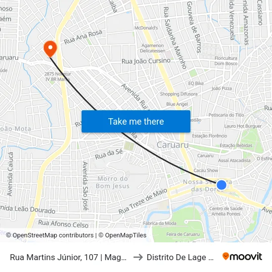 Rua Martins Júnior, 107 | Magno Motos to Distrito De Lage Grande map