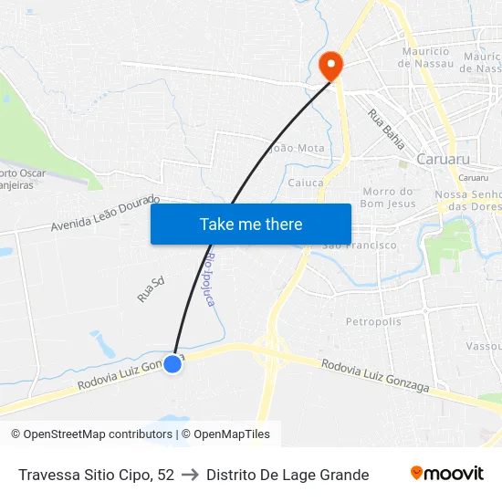 Travessa Sitio Cipo, 52 to Distrito De Lage Grande map