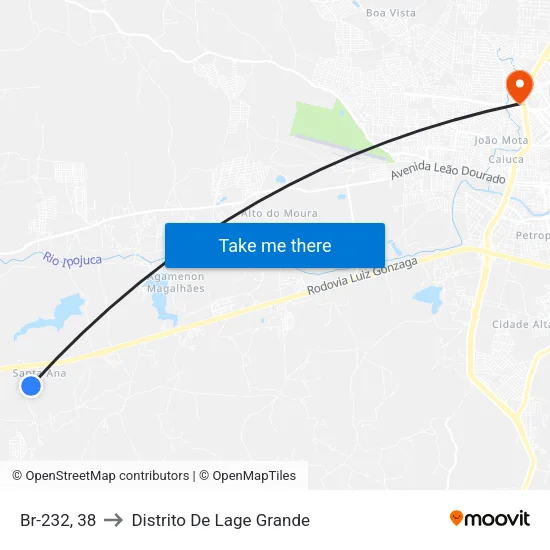 Br-232, 38 to Distrito De Lage Grande map