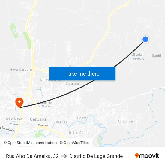 Rua Alto Da Ameixa, 32 to Distrito De Lage Grande map