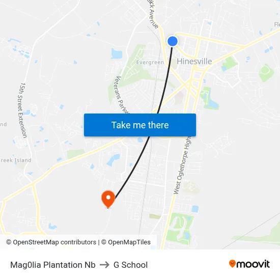 Mag0lia Plantation Nb to G School map