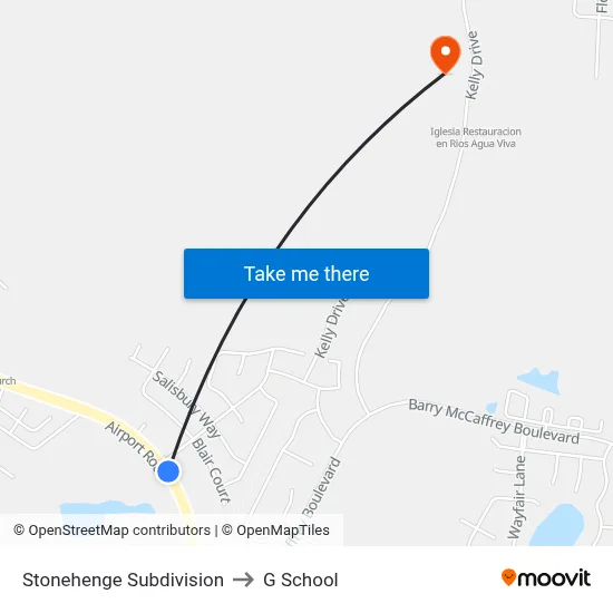 Stonehenge Subdivision to G School map