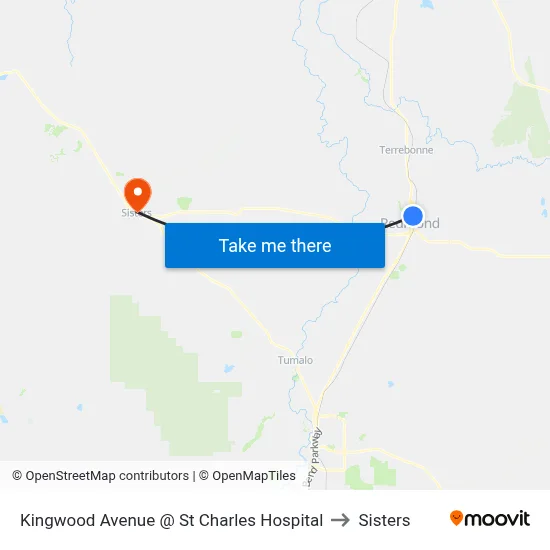 Kingwood Avenue @ St Charles Hospital to Sisters map