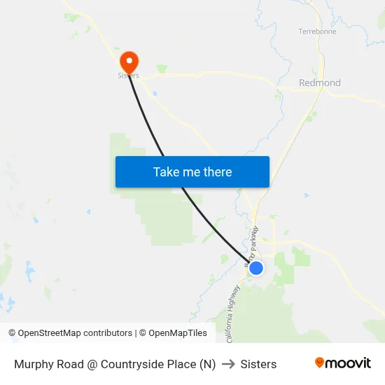 Murphy Road @ Countryside Place (N) to Sisters map