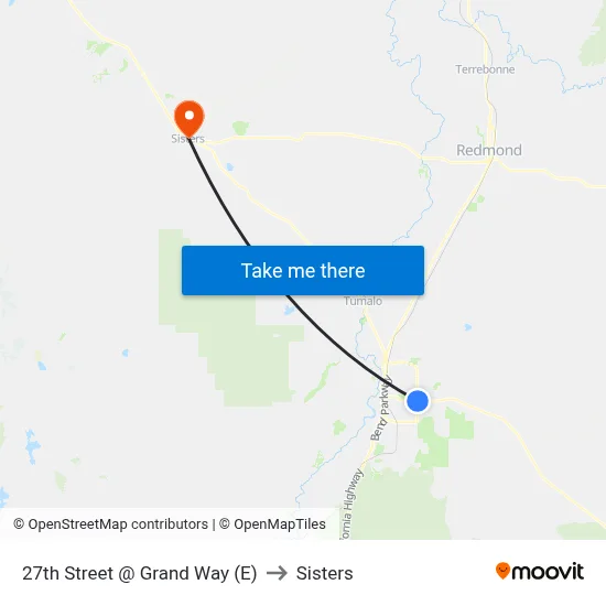 27th Street @ Grand Way (E) to Sisters map