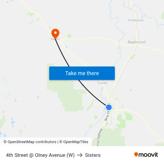 4th Street @ Olney Avenue (W) to Sisters map