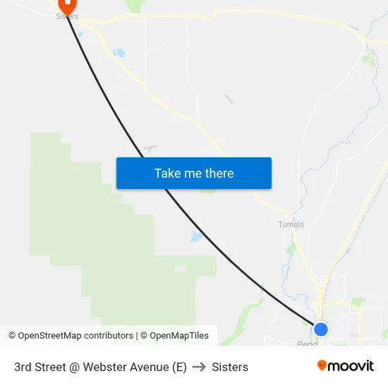 3rd Street @ Webster Avenue (E) to Sisters map
