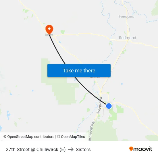27th Street @ Chilliwack (E) to Sisters map