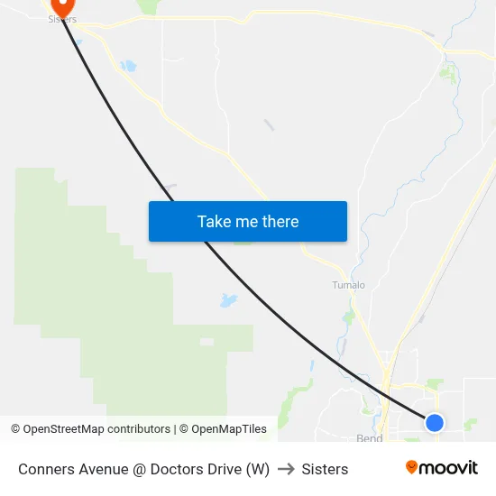 Conners Avenue @ Doctors Drive (W) to Sisters map
