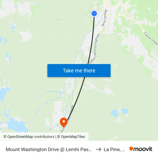 Mount Washington Drive @ Lemhi Pass (E) to La Pine, OR map