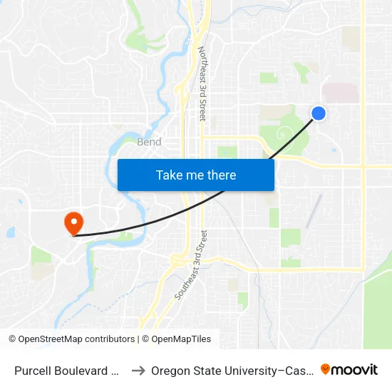 Purcell Boulevard @ Lotus Drive (W) to Oregon State University–Cascades (OSU–Cascades) map