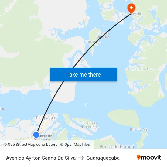 Avenida Ayrton Senna Da Silva to Guaraqueçaba map