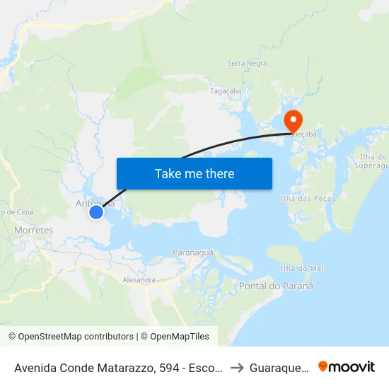 Avenida Conde Matarazzo, 594 - Escola Gil Feres to Guaraqueçaba map