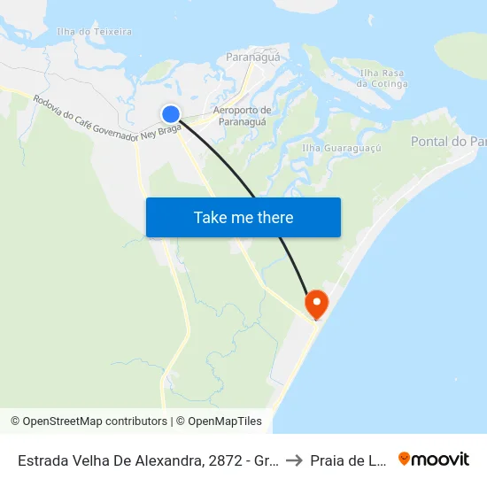 Estrada Velha De Alexandra, 2872 - Granelmar to Praia de Leste map
