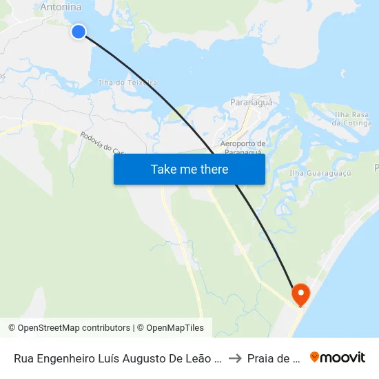 Rua Engenheiro Luís Augusto De Leão Fonseca, 856 to Praia de Leste map